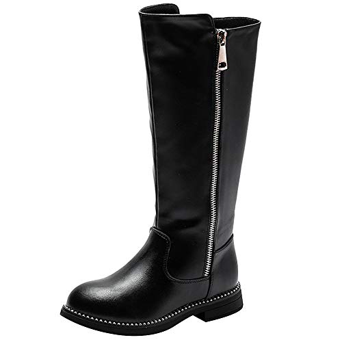 Rismart M Dchen Langschaft Stiefel Leder Kniehohe Mode