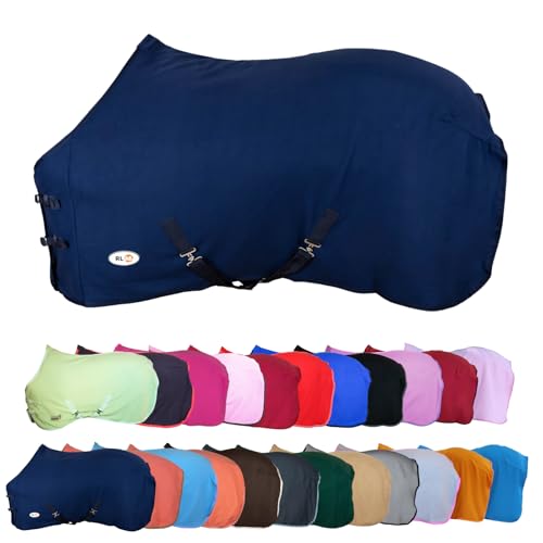 Rl24 Abschwitzdecke Mit Kreuzgurt Basicline Dunkelblau 135cm