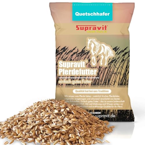 Supravit 20kg Hafer Gequetscht Frischer Walzhafer Energie Kraftfutter