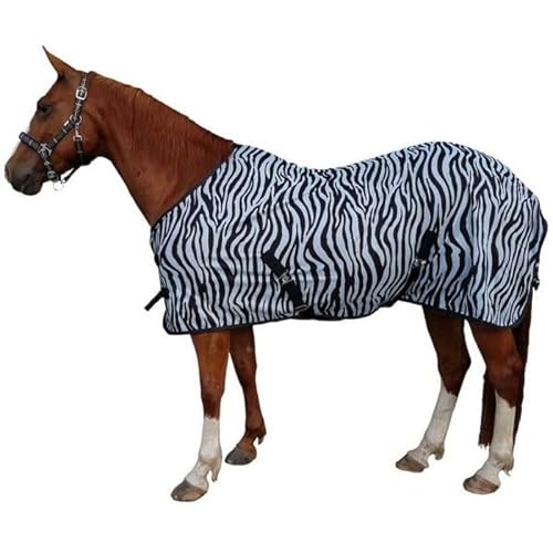 Brama West Pferde Fliegendecke Mit Kreutzgurt Zebra Pferdedecke