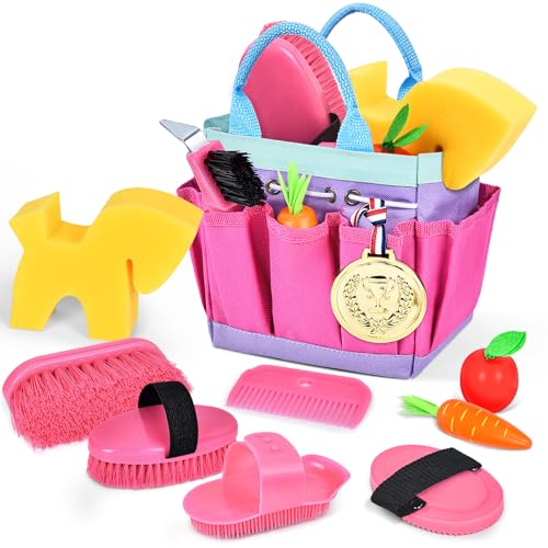 Joellfuner Pflegeset F R Pferde Mit Tasche Spielzeug