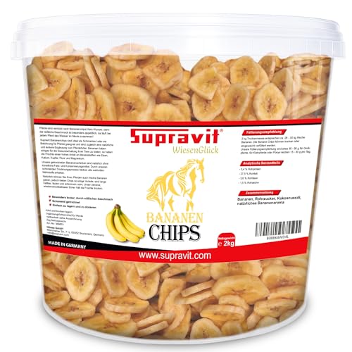 Supravit Bananenchips F R Pferde 2kg Eimer Knusprige