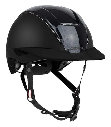 Casco Reithelm Duell Black Schwarz Gr E L