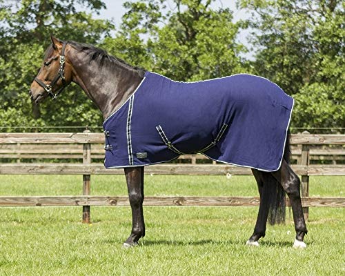 Qhp Fleecedecke Abschwitzdecke Basic Kreuzgurte Frontverschuss 135 Cm
