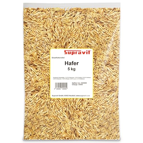 Supravit Hafer Ganz 5kg Frischer Gelber Futterhafer Nat