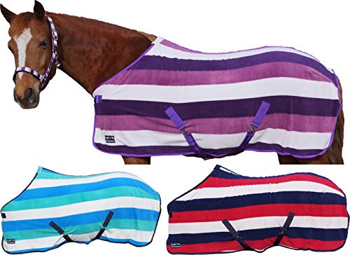 Hkm 4057052372988 Abschwitzdecke Fashion Stripes Mit Kreuzgurt8054 Schwarz