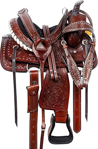 Showmen Craft Premium Leder Western Barrel Racing Trail